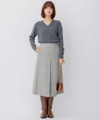 【ＷＥＢ限定】カシミヤブレンドバルキー　Ｖネック　ニット（ＫＲＷＯＮＷ０５６４）