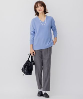 【ＷＥＢ限定】カシミヤブレンドバルキー　Ｖネック　ニット（ＫＲＷＯＮＷ０５６４）