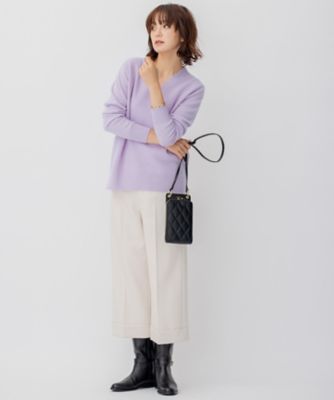 【ＷＥＢ限定】カシミヤブレンドバルキー　Ｖネック　ニット（ＫＲＷＯＮＷ０５６４）