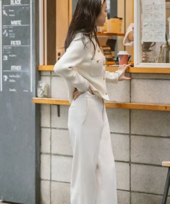 【完売品】23区 ミニブークレニットジャケット 杏さん着用 38 アイボリー 白 23区【杏さん着用】ミニブークレ ニットジャケット38｜Yahoo!フリマ