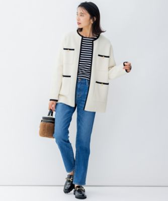 ミニブークレ ニットジャケット（KRWOSA0362） | 23区