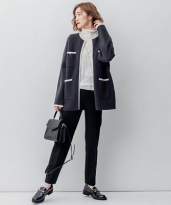 ミニブークレ ニットジャケット（KRWOSA0362） | 23区