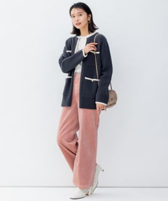 ミニブークレ ニットジャケット（KRWOSA0362） | 23区