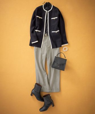 【杏さん着用】ミニブークレ ニットジャケット ミニブークレ ニットジャケット | 23区(23KU) | マルイウェブ