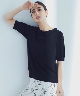 ＜23区 (Women)＞【ＷＥＢ限定】レーヨンポリエステルストレッチ　襟デザイン　ニット（ＫＲＷＯＳＭ０８４３）