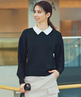 ＜23区 (Women)＞【ＷＥＢ限定】コットンポリエステル　襟デザイン　ニット（ＫＲＷＯＳＳ０８２２）