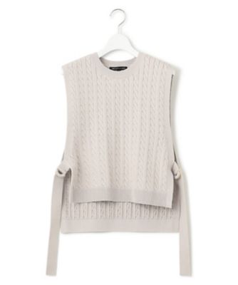 洗える】コットンリリー ニットベスト（KRWOSW0364） | 23区