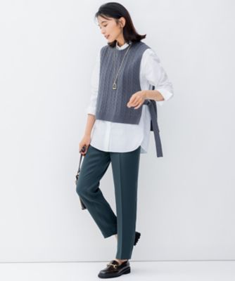 洗える】コットンリリー ニットベスト（KRWOSW0364） | 23区