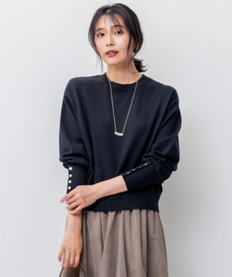 ＜23区 (Women)＞【洗える】ウールコットンストレッチ　ニット（ＫＲＷＯＳＷ０３６５）