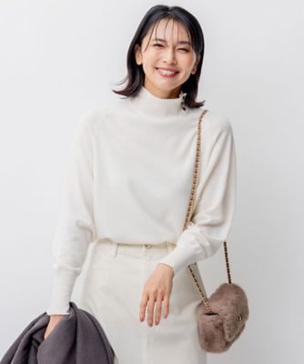 ＜23区 (Women)＞セミウーステッド　ハイネック　ニット（ＫＲＷＯＳＷ０４５９）