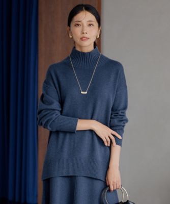 ニット セーター 「杏さん着用/洗える」ウールカシミヤ ハイネック ニット レディース 杏さん着用／洗える】ウールカシミヤ ハイネック ニット