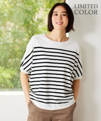 ＜自由区 L (Women/大きいサイズ)＞【ＷＥＢ限定カラーあり・接触冷感・ＵＶカット】クレープストレッチドルマン　ニット（ＫＲＷＲＣＭ０４５１）