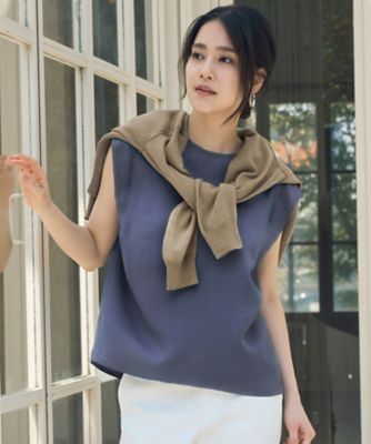 ＜自由区 L (Women/大きいサイズ)＞【カタログ掲載・洗える】ペーパーブレンドショート　カーディガン（ＫＲＷＲＣＭ０５５３）