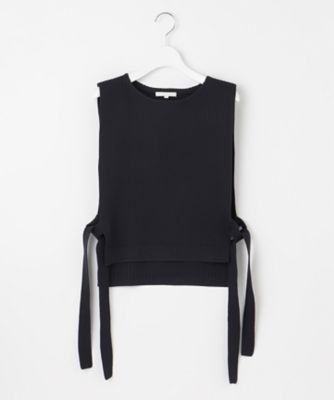 ＜自由区 L (Women/大きいサイズ)＞【洗える】リブストレッチ　ベスト（ＫＲＷＲＣＭ０５５４）