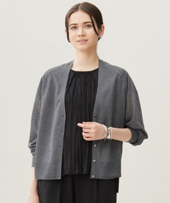 ＜自由区 L (Women/大きいサイズ)＞【洗える】ブライトシアー　カーディガン（ＫＲＷＲＧＡ００５３）
