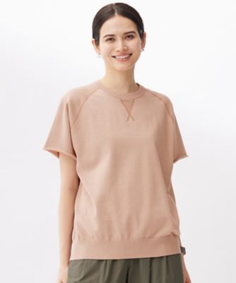 ＜自由区 L (Women/大きいサイズ)＞【洗える】コットンループバックスウェット　ニット（ＫＲＷＲＧＡ０２５２）