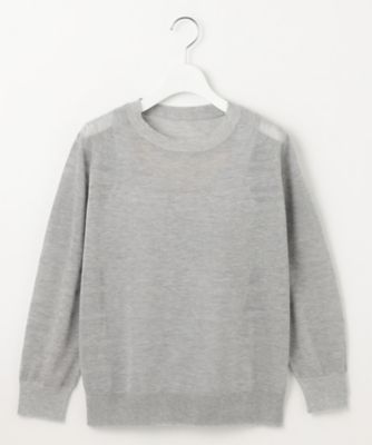 ＜自由区 L (Women/大きいサイズ)＞【ワコールコラボ】【洗える】シアーボーダー　ニット（ＫＲＷＲＧＭ０８５１）