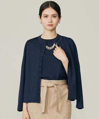 ＜自由区 L (Women/大きいサイズ)＞【アンサンブル対応】アセテートコットン　カーディガン（ＫＲＷＲＧＷ０３５６）