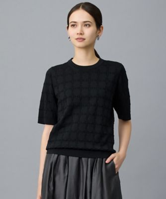 ＜自由区 L (Women/大きいサイズ)＞ジオメトリックアセテート　プルオーバー（ＫＲＷＲＬＭ０３５８）