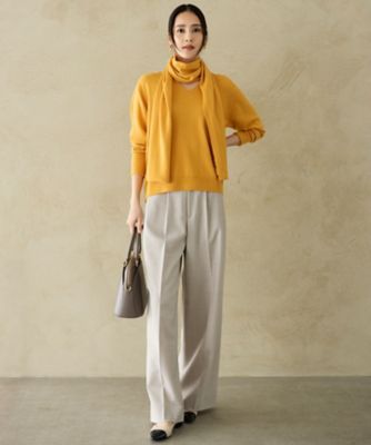 SHIHOさん着用】ウールハイゲージVネック ニット