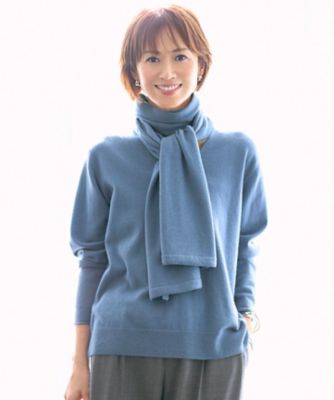 SHIHOさん着用】ウールハイゲージVネック ニット