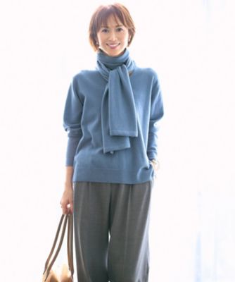 SHIHOさん着用】ウールハイゲージVネック ニット