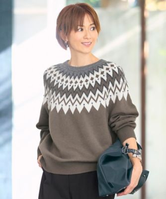 フェアアイル ニット（KRWRLS0056） | 自由区 L (Women