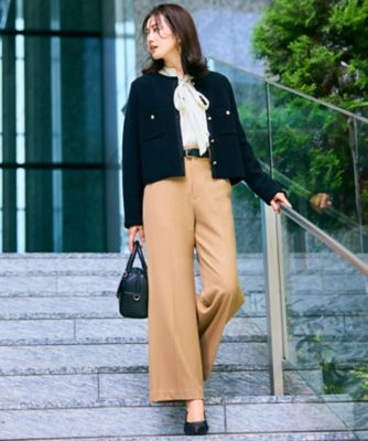 洗える】ミニブークレニット カーディガン（KRWSCA0357