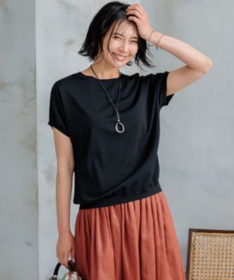 洗える】レーヨンポリエステルストレッチ プルオーバー