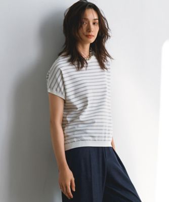 ＜23区 S (Women/小さいサイズ)＞【洗える】レーヨンポリエステルストレッチ　プルオーバー　ラメニット（ＫＲＷＳＣＭ０６５５）