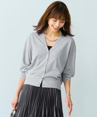 ＜23区 S (Women/小さいサイズ)＞【洗える】オータムシャイニー　ニットカーディガン（ＫＲＷＳＣＷ０３６９）
