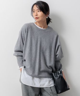 ＜23区 S (Women/小さいサイズ)＞【洗える】ピュアカシミヤ　ドルマンスリーブ　ニット（ＫＲＷＳＣＷ０４５３）