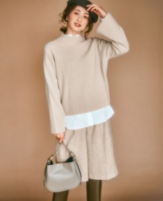 洗える】ラメウール ハイネック ニット（KRWSCW0556） | 23