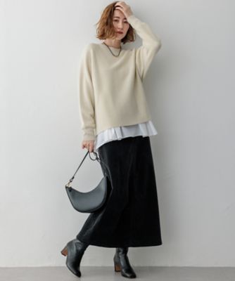 洗える】ラメウール ドルマンスリーブ ニット（KRWSCW0557