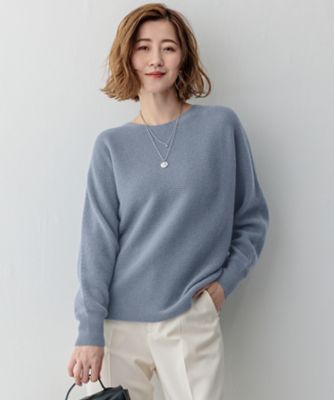 洗える】ラメウール ドルマンスリーブ ニット