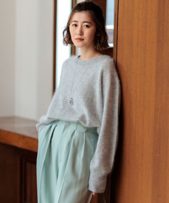 ＜23区 S (Women/小さいサイズ)＞ウールカシミヤシャギー　ニット（ＫＲＷＳＣＷ０５６２）