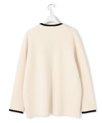 洗える】ミニブークレニット バイカラー ジャケット