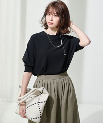 洗える】レーヨンポリエステルストレッチ ドルマン ニット