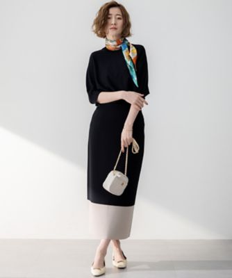 043*新品今季新作 23区レーヨンポリエステルストレッチ ドルマン ニット38 洗える】レーヨンポリエステルストレッチ ドルマン ニット