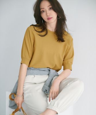 【SALE】23区 S (Women/小さいサイズ)/ニジュウサンク エス【洗える】レーヨンポリエステルストレッチ ドルマン ニット 040_キ トップス【三越伊勢丹/公式】