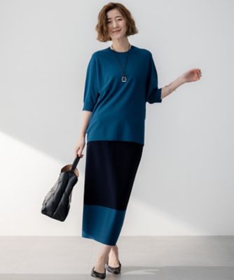 043*新品今季新作 23区レーヨンポリエステルストレッチ ドルマン ニット38 洗える】レーヨンポリエステルストレッチ ドルマン ニット