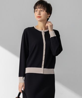 23区 S (Women/小さいサイズ)/ニジュウサンク エス 【洗える】レーヨンポリエステルストレッチ カーディガン(KRWSGM0451)