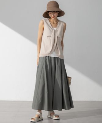 洗える】ツイストデザイン ノースリーブ ニット（KRWSGM0457