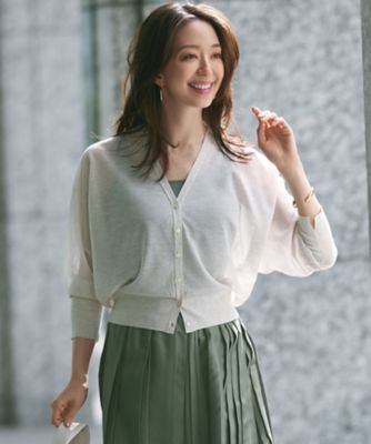 ＜23区 S (Women/小さいサイズ)＞【杏さん着用】シャイニーシアー　ドルマンスリーブ　カーディガン（ＫＲＷＳＧＭ０４５８）