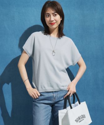 ＜23区 S (Women/小さいサイズ)＞【洗える】レーヨンポリエステルストレッチ　プルオーバー　ラメニット（ＫＲＷＳＧＭ６６５５）