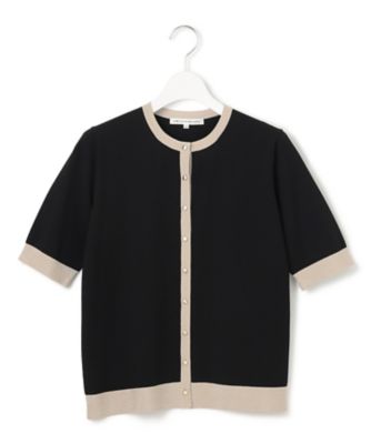 【ＷＥＢ＆一部店舗限定／洗える】レーヨンポリエステルストレッチ　半袖　カーディガン（ＫＲＷＳＧＭ６８４１）