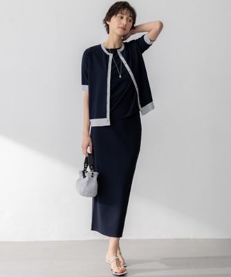 【ＷＥＢ＆一部店舗限定／洗える】レーヨンポリエステルストレッチ　半袖　カーディガン（ＫＲＷＳＧＭ６８４１）
