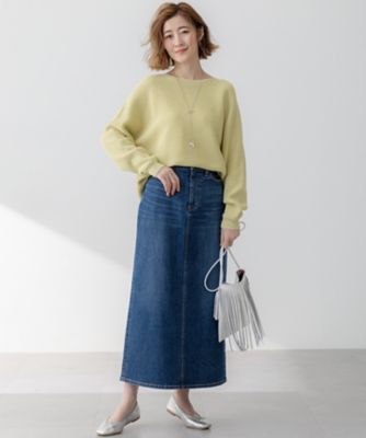 ★amikkk6123★Drawer コットンドルマンニット ドゥロワー Oggi3月号掲載／洗える】コットンギマ クロップド ドルマン