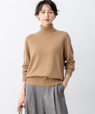 滝沢眞規子さん着用／BAILA掲載／洗える】ピュアカシミヤ