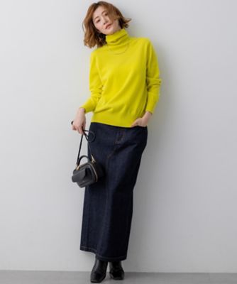 滝沢眞規子さん着用／BAILA掲載／洗える】ピュアカシミヤ